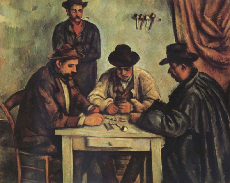 Paul Cezanne Les Foueurs de Cartes oil painting image